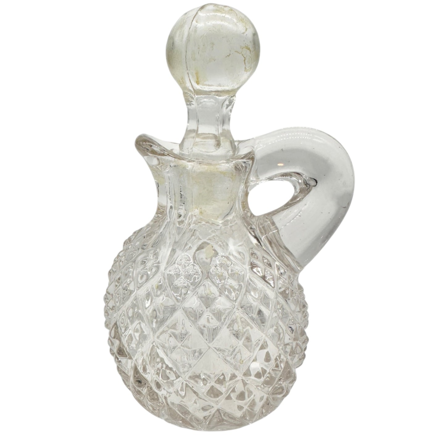English Hobnail Vtg Childs Condiment Set Westmoreland Specialty Co 1924 Glass