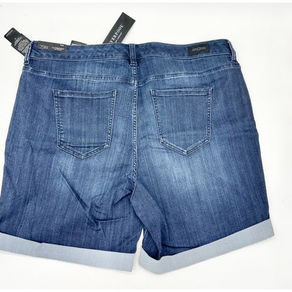 Liverpool Denim Corine Short Womens 20W Westport Wash Stretch Cuffed Hem Pockets