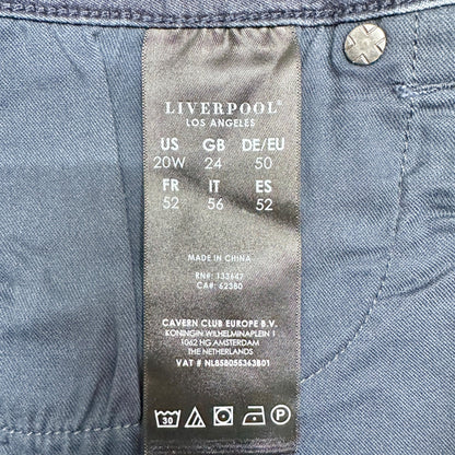 Liverpool Denim Corine Short Womens 20W Westport Wash Stretch Cuffed Hem Pockets