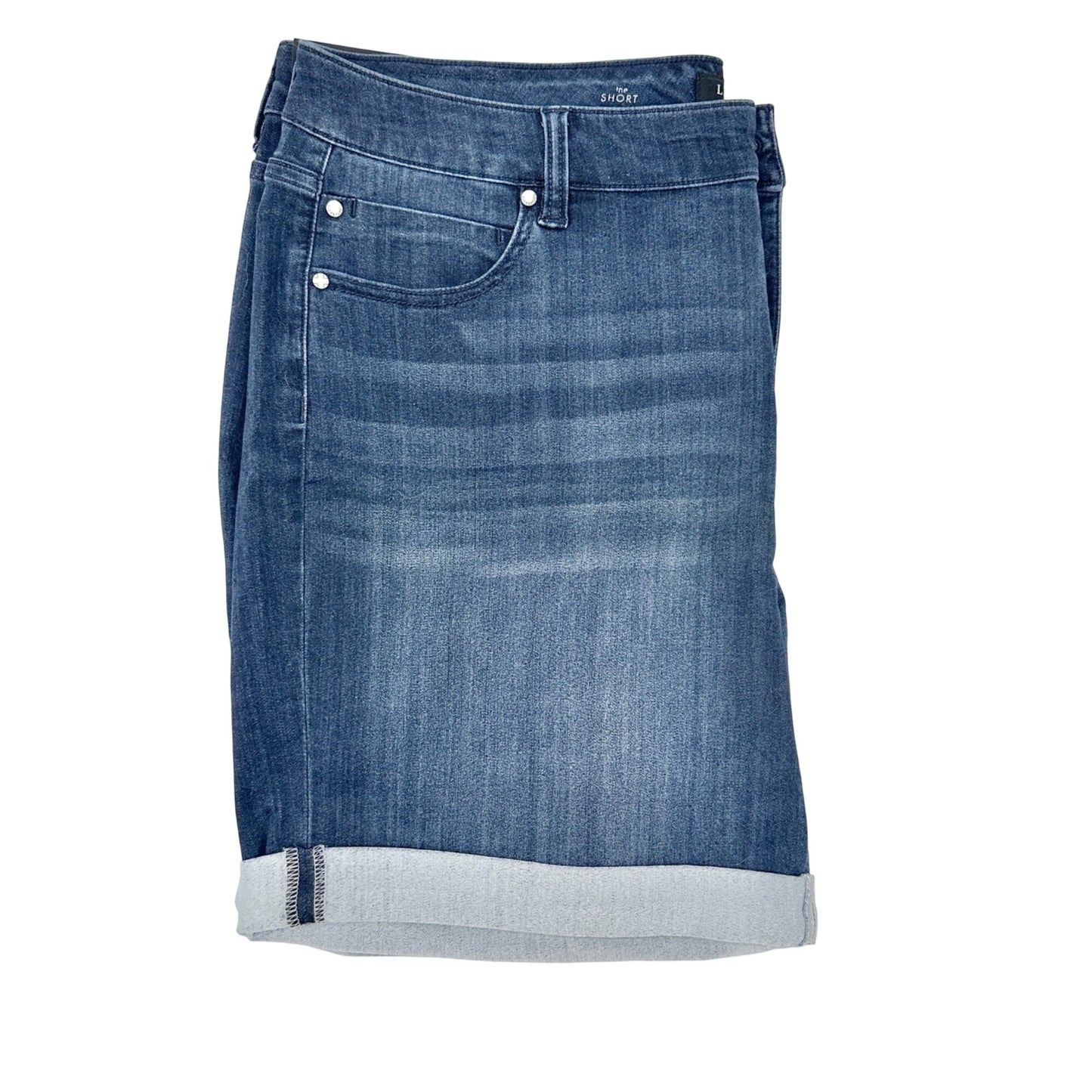 Liverpool Denim Corine Short Womens 20W Westport Wash Stretch Cuffed Hem Pockets