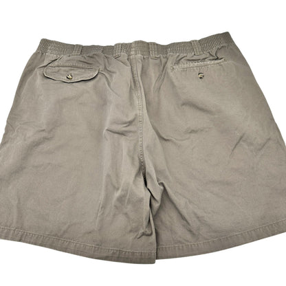 Harbor Bay Shorts Mens 3XL Elastic Waist Gray Cotton Side and Back Pockets