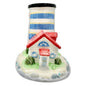 Avon Ceramic Lighthouse Candleholder Base Only Replacement 4.5"H Nautical Decor