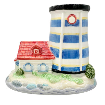 Avon Ceramic Lighthouse Candleholder Base Only Replacement 4.5"H Nautical Decor