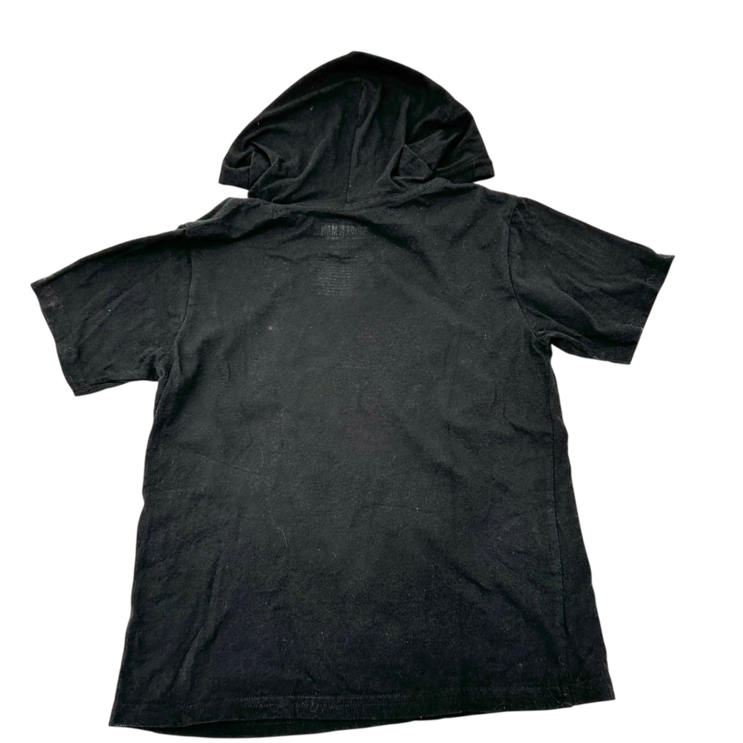 Spider-Man Miles Morales Kids Hoodie T-Shirt Size 10/12 Black Red SS Cotton