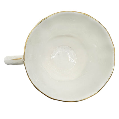 Royal Windsor Fine Bone China Floral Tea Cup Saucer Floral England Vtg Numbered