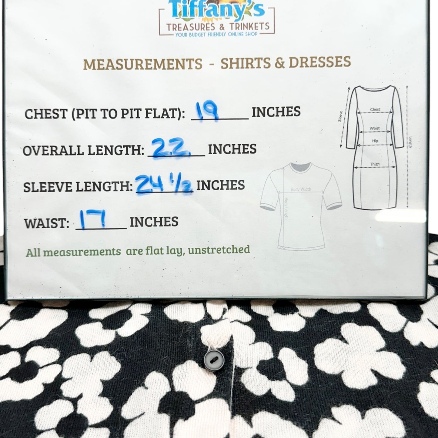 Button-Up Cardigan Sweater Womens S LS Black and White Flora Cotton Crew Neck