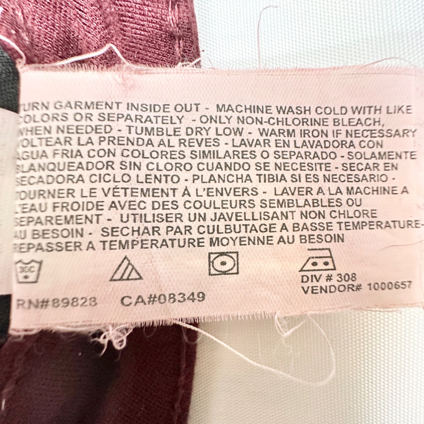 Nine West Jeans Cigarette Fit Skinny Leg Womens Size 10 Red Rayon Nylon Spandex