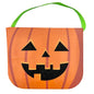 Cardboard Jack O Lantern Pumpkin Gift or Treat Bag 5"H x 7"W x 5"D Orange Green