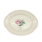 Homer Laughlin Oval China Platter Nautilus Rhythm Rose 2 Eggshell 13.5x10.5 Inch