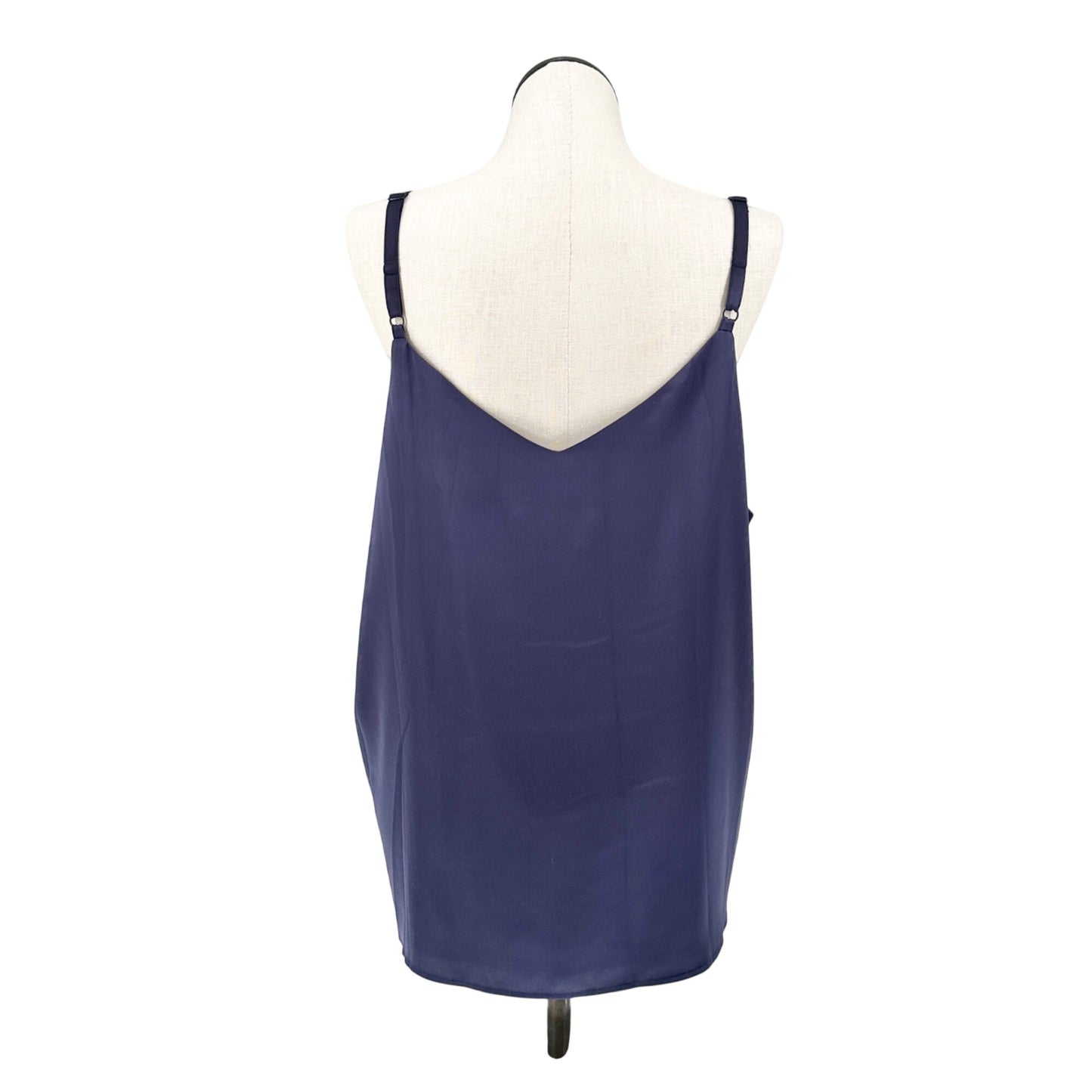 Skies Are Blue Womens 2X Camisole Top Navy Adj Straps Eco-Friendly Recycled Poly