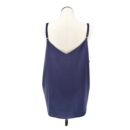 Skies Are Blue Womens 2X Camisole Top Navy Adj Straps Eco-Friendly Recycled Poly