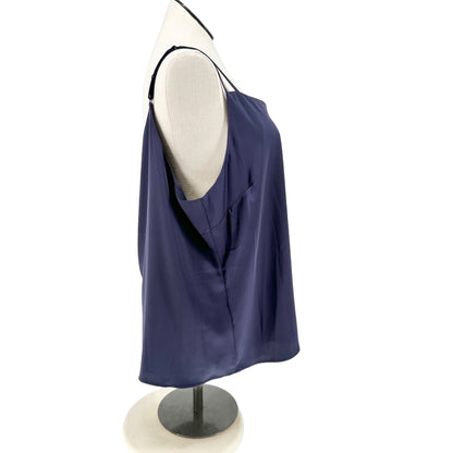 Skies Are Blue Womens 2X Camisole Top Navy Adj Straps Eco-Friendly Recycled Poly
