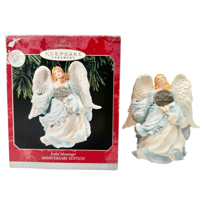 Hallmark Keepsake Joyful Messenger 25th Anniversary Ornament 1973-1998 Angel