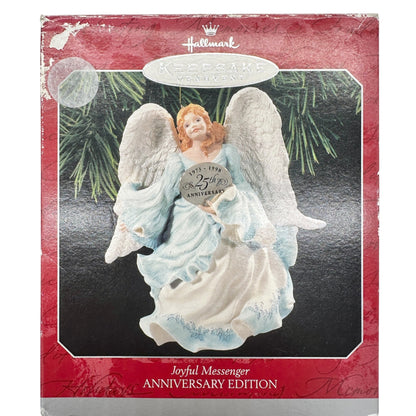 Hallmark Keepsake Joyful Messenger 25th Anniversary Ornament 1973-1998 Angel