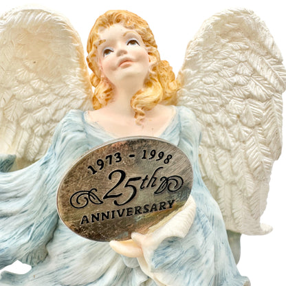 Hallmark Keepsake Joyful Messenger 25th Anniversary Ornament 1973-1998 Angel