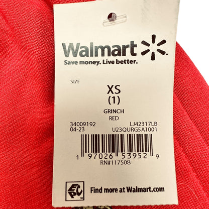 Dr. Seuss Grinch Red Jogger Pants XS Christmas Lounge Sleepwear Drawstring Waist