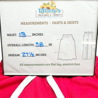 Dr. Seuss Grinch Red Jogger Pants XS Christmas Lounge Sleepwear Drawstring Waist