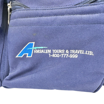 Shugon Blue Travel Duffel Bag Detachable Strap Multiple Compartments 19x11x9