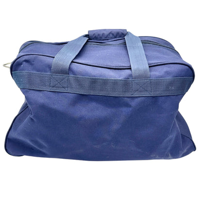 Shugon Blue Travel Duffel Bag Detachable Strap Multiple Compartments 19x11x9