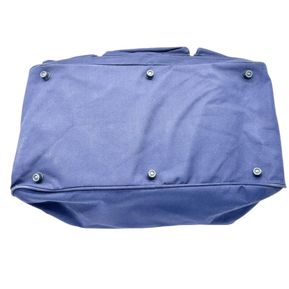 Shugon Blue Travel Duffel Bag Detachable Strap Multiple Compartments 19x11x9