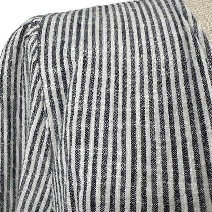 Old Navy Tie Front Dress Womens 2X Plus Navy and White Stripe Lightweight Cotton