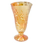 Jeannette Iris & Herringbone Marigold Vase 9 inch Carnival Glass
