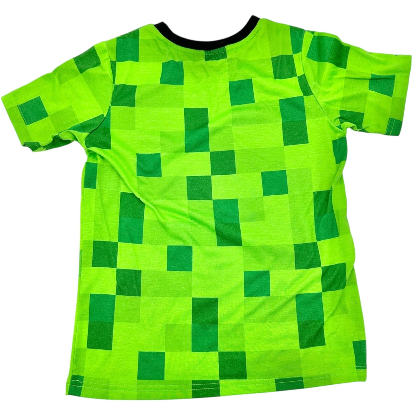 Minecraft Creeper Graphic Tee Boys M 8 Green Black Pixel Design By Jinx