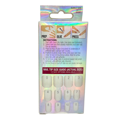 Kiss Vogue & Gel Fantasy Nail Kits Medium 28ct Sassy+Chic Embossed Nail Stickers 16ct Pixie Tips & Essie Nail Polish Set