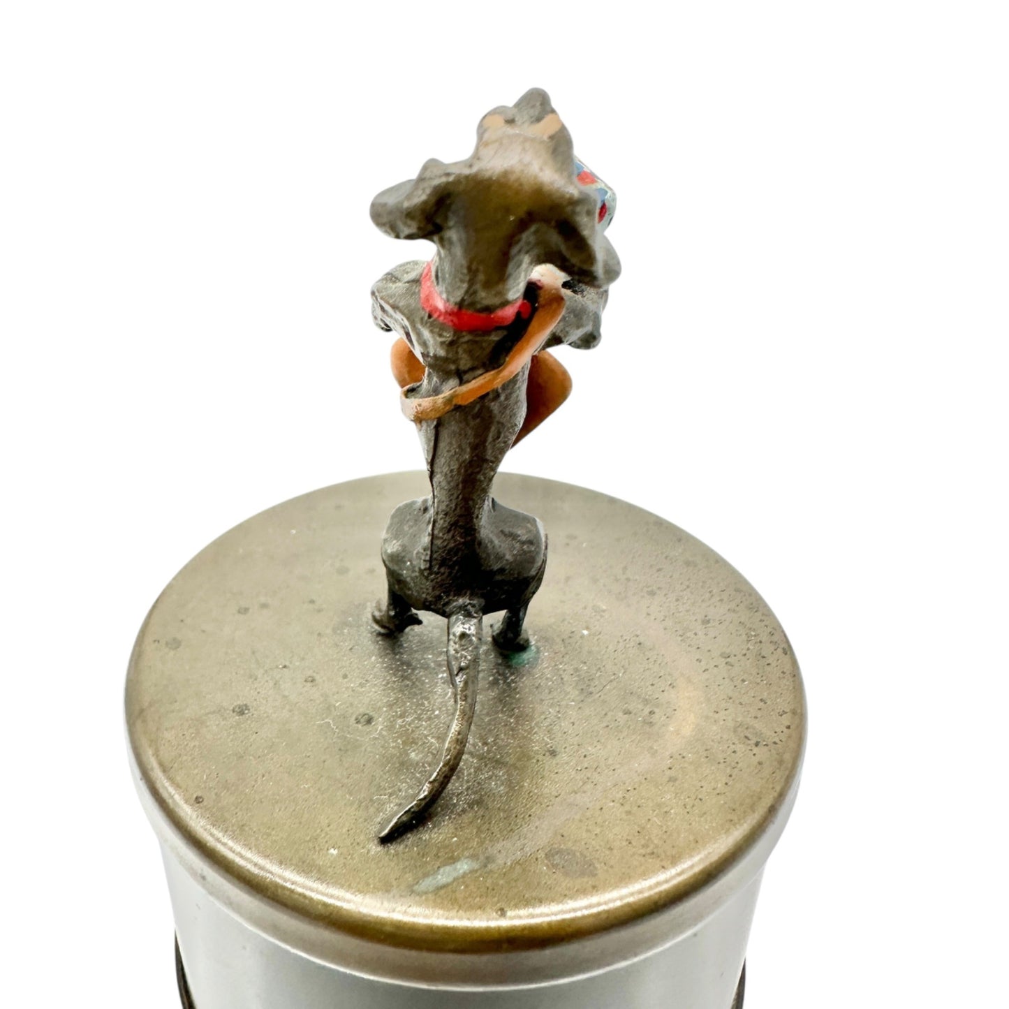 Heirloom Editions Brass Postage Stamp Roll Dispenser Dachshund 1930s Redl Wein