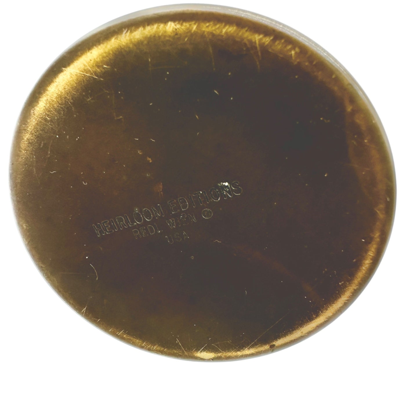 Heirloom Editions Brass Postage Stamp Roll Dispenser Dachshund 1930s Redl Wein