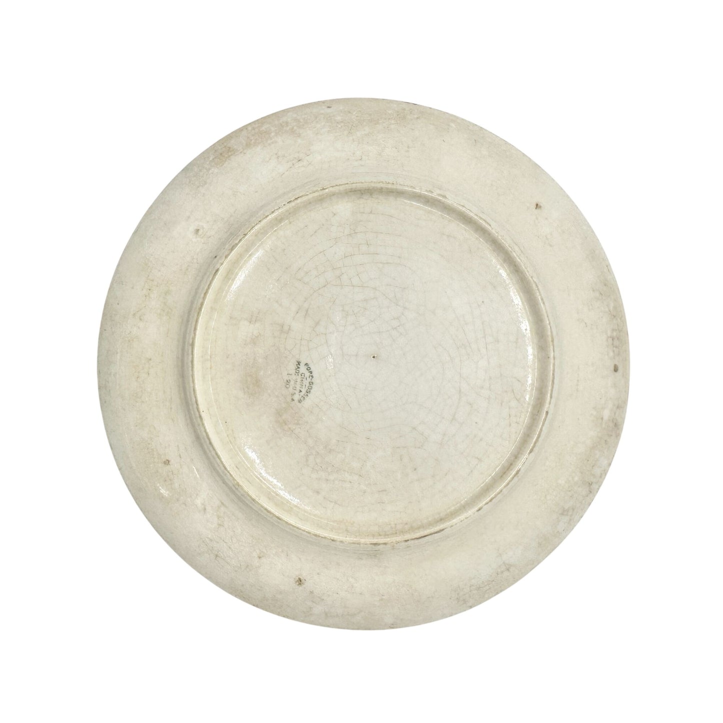 Pope Gosser China 7.5 inch Plates Set Of 5 Made In USA Floral Design Vintage