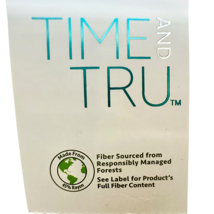 Time And Tru Linen Pants Womens XXXL 22 Black White Striped Wide Leg Relaxed Fit