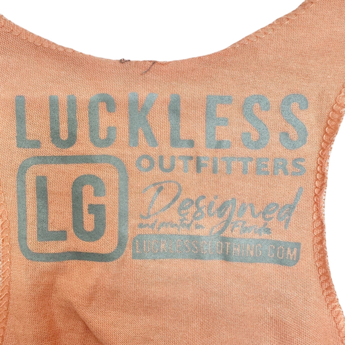 Real Women Drive Trucks Racerback Tank Top Large Peach By Luckless Outfitters