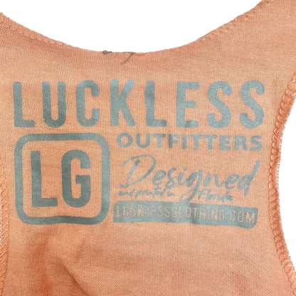 Real Women Drive Trucks Racerback Tank Top Large Peach By Luckless Outfitters