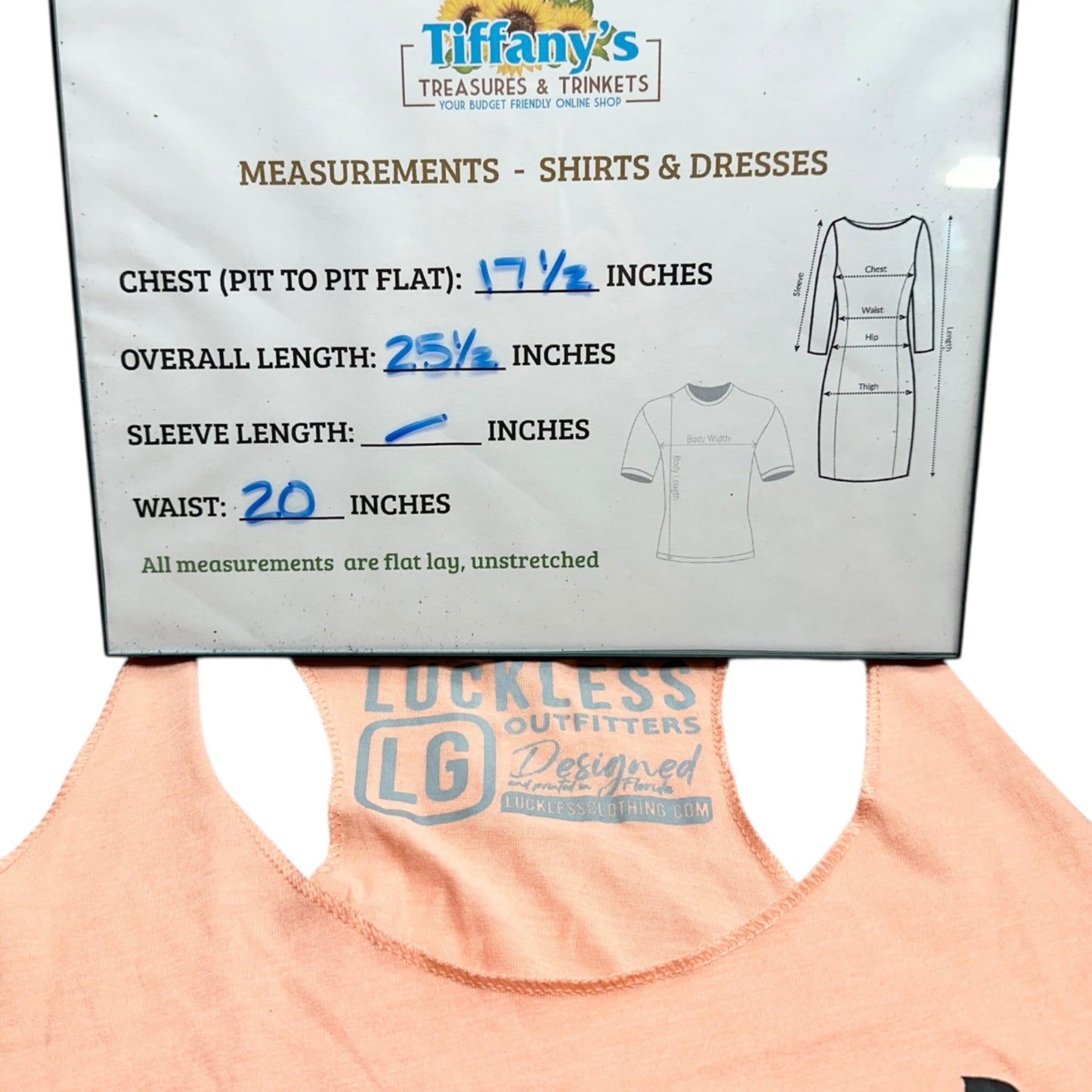 Real Women Drive Trucks Racerback Tank Top Large Peach By Luckless Outfitters