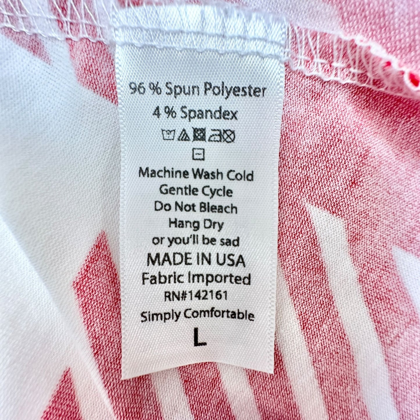 LuLaRoe A-Line Pleated Skirt Womens L Red White Checkered Soft Stretch USA Made