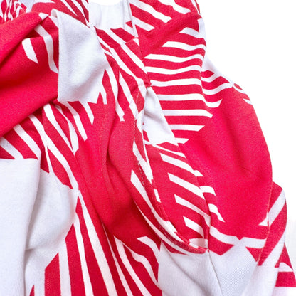 LuLaRoe A-Line Pleated Skirt Womens L Red White Checkered Soft Stretch USA Made