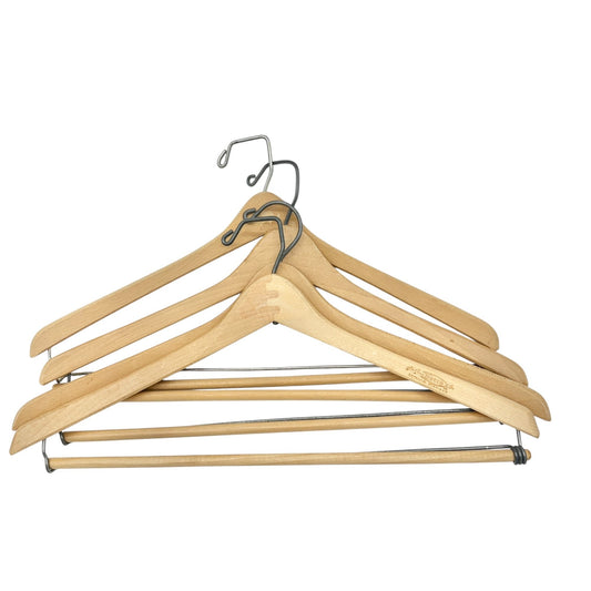 Vintage Wooden Suit Hangers Bundle Of 4 By John H. Batts Co. for Menswear Suits