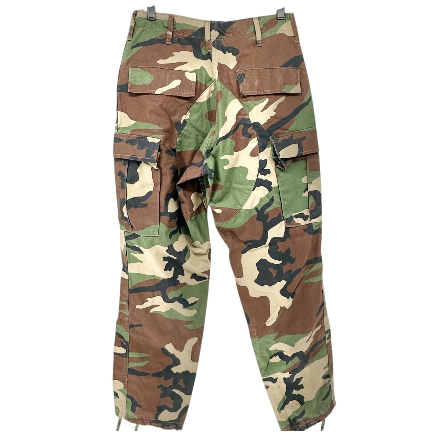 Genuine Gear Woodland Camouflage Cargo Pants S R Cotton Blend Durable Outdoor
