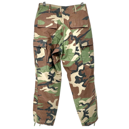 Genuine Gear Woodland Camouflage Cargo Pants S R Cotton Blend Durable Outdoor