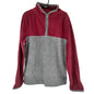 Oshkosh Bgosh Pullover Boys 10/10A Half-Zip Fleece Sweatshirt Burgundy Gray LS