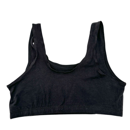 Hanes Set Of 2 Sports Bras Womens Large Black Cotton Spandex Blend