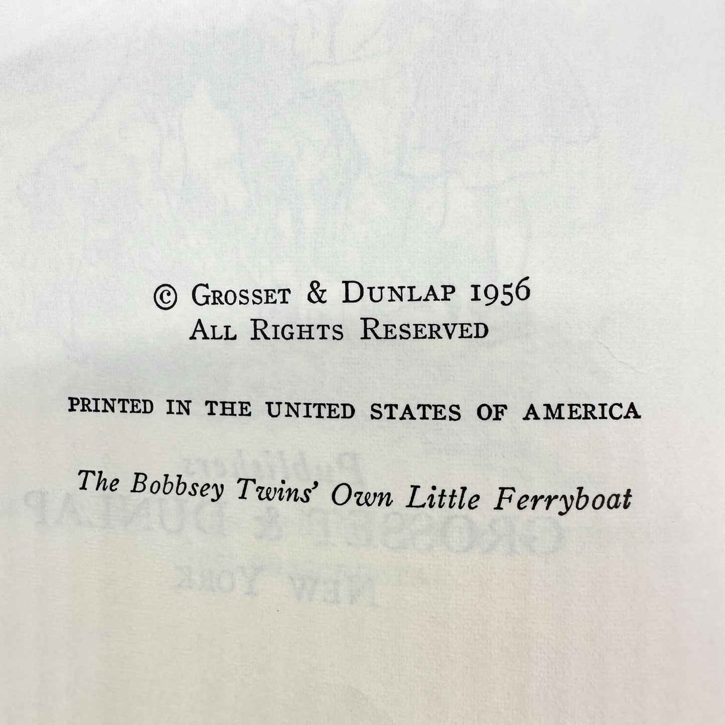 The Bobbsey Twins Own Little Ferryboat Hardcover By Laura Lee Hope 1956 Book Vtg