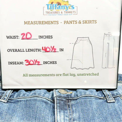 Lands End Bootcut Denim Jeans Womens Size 18 Blue Stretch Cotton Blend Classic