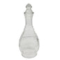 Vintage Clear Glass Decanter w Stopper Ribbed Elegant Design Tableware Barware