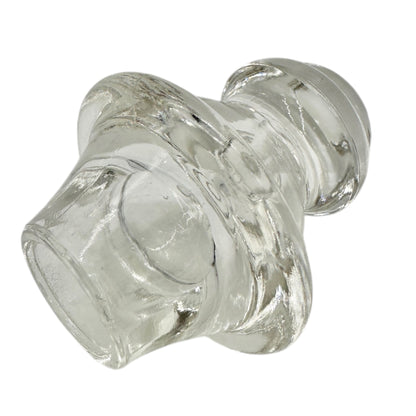 Vintage Clear Glass Decanter w Stopper Ribbed Elegant Design Tableware Barware