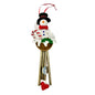 Snowman Christmas Wind Chime Ornament Red Ribbon Hanger Holiday Decoration