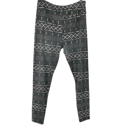 LuLaRoe Leggings Womens Tall and Curvy Black White Geometric Print Stretchy Soft