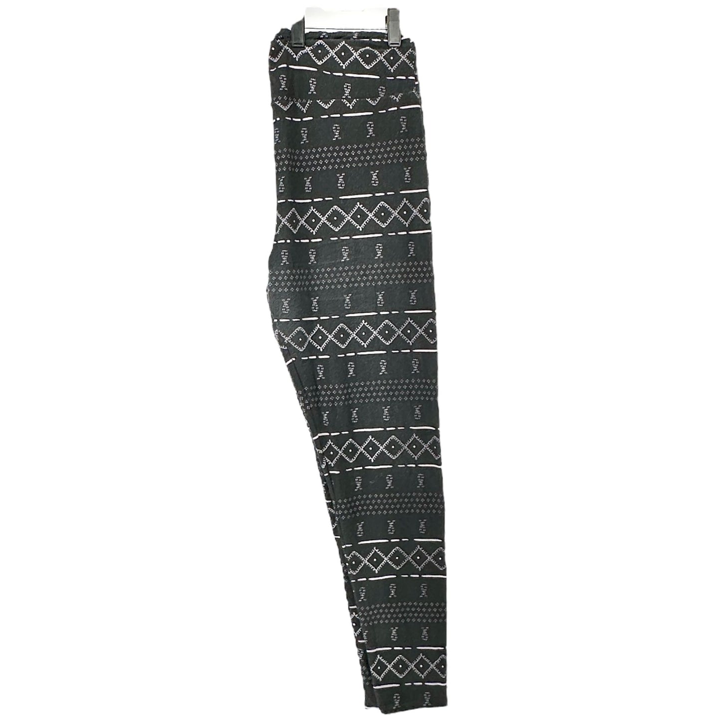 LuLaRoe Leggings Womens Tall and Curvy Black White Geometric Print Stretchy Soft