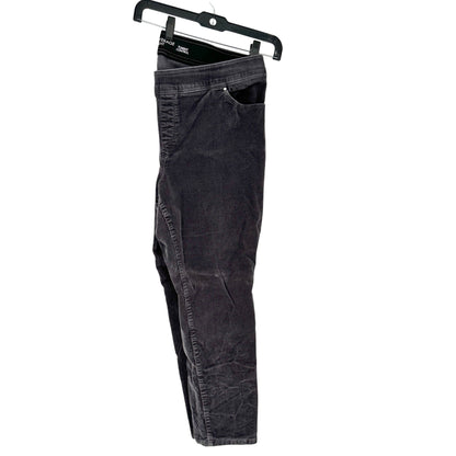 Kim Rogers Corduroy Pants Womens 18W Average Straight Tummy Control Steel Gray